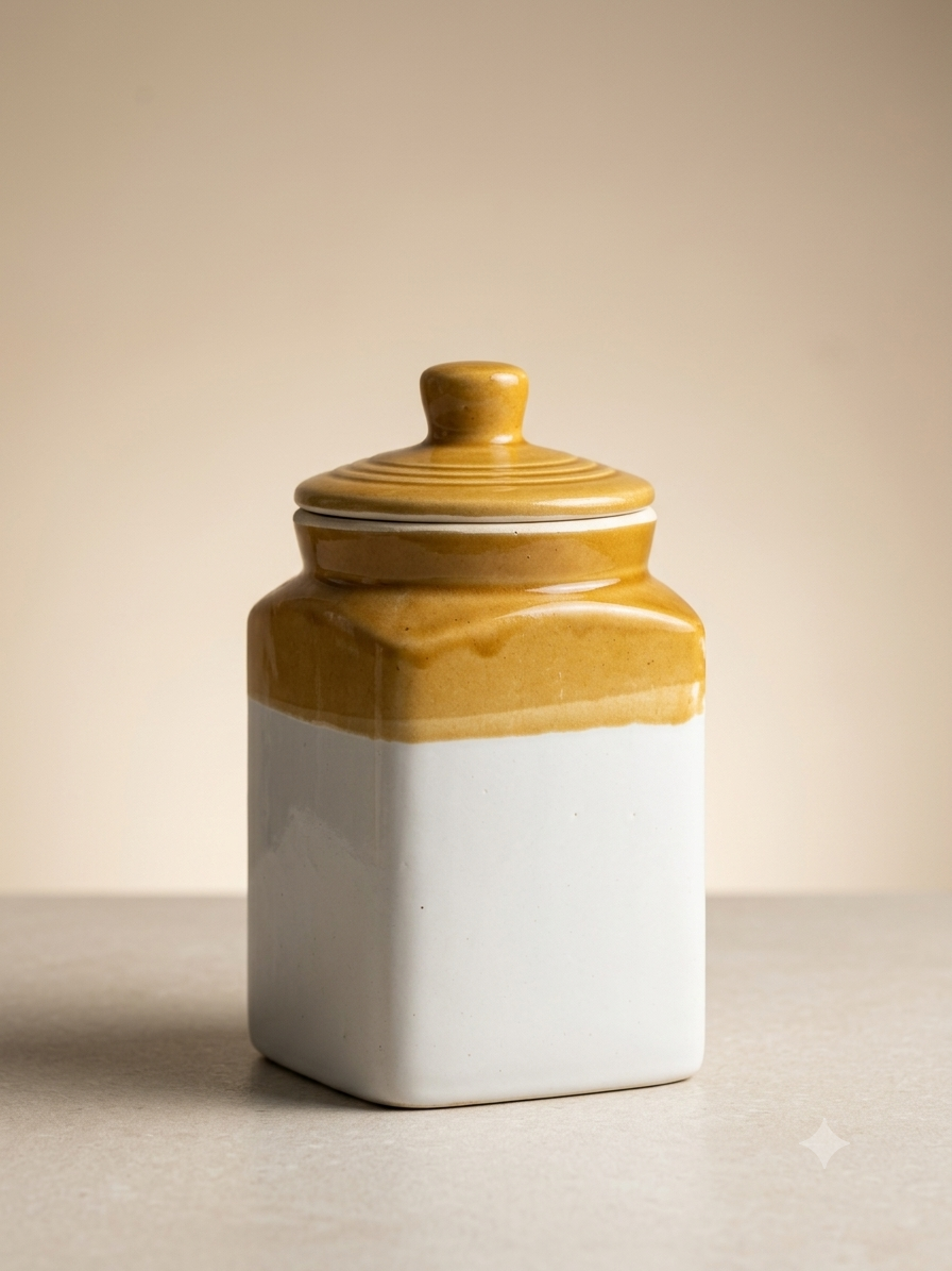 ceramic storage jar with knob lid for home decor ceramic storage jar with knob lid for home decor